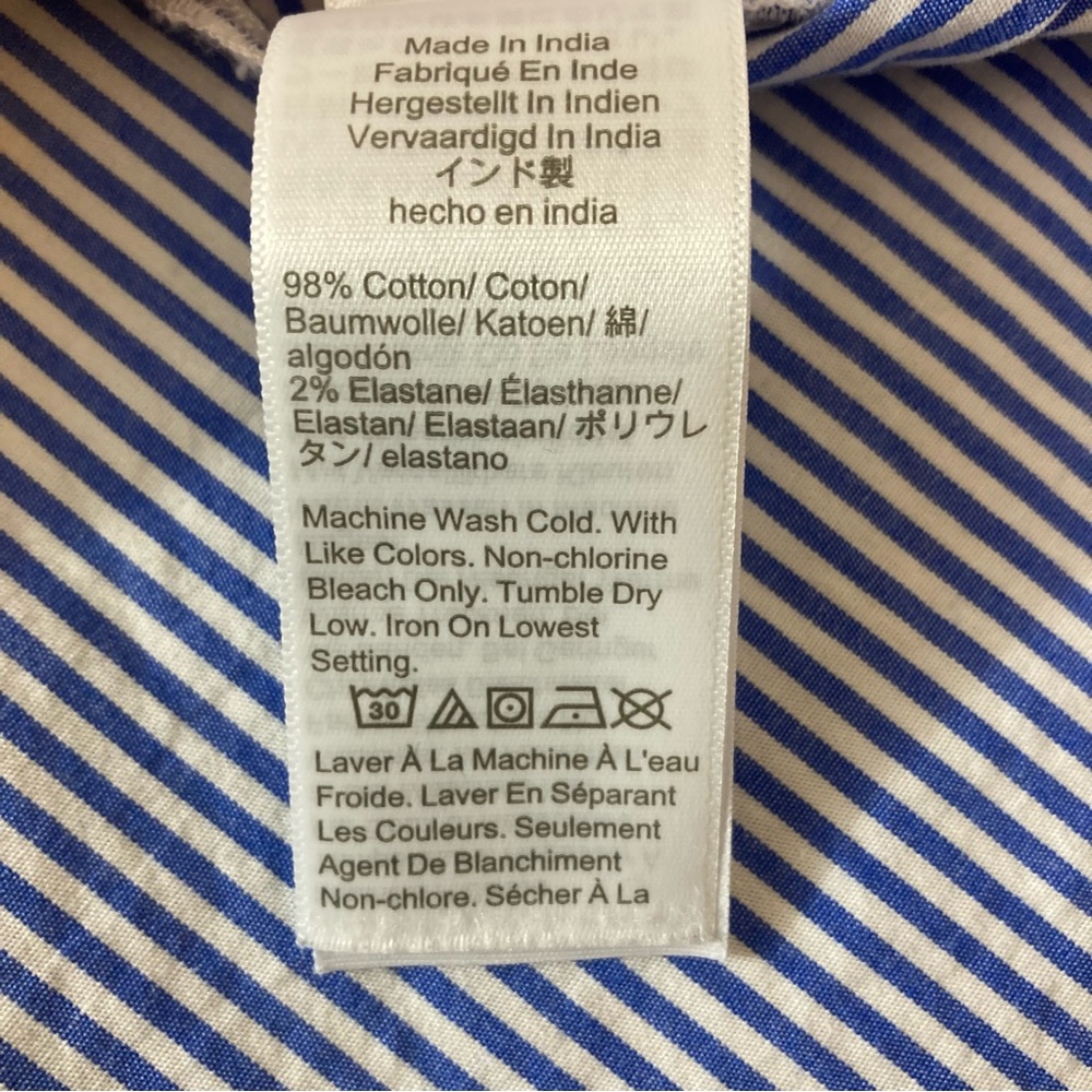 J. Crew Blue and White Striped Sleeveless Top - Picture 3 of 7